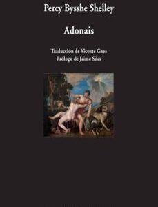 Portada de Percy Bysshe Shelley Adonais Editorial Visor Libros