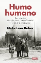 Portada de Nicholson Baker Humo humano Editorial Debate