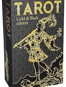 Portada de Arthur Edward Waite Tarot gold & Black Arthur Estuche, cartas y guía Editorial Lo Scarabeo