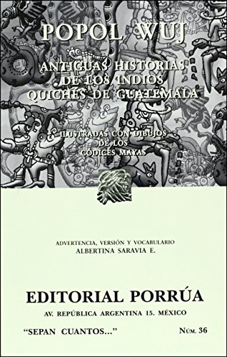 Portada de Anónimo Popol Wuj Editorial Porrúa