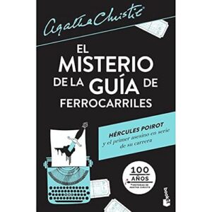 Portada de Agatha Christie El misterio de la guía de ferrocarriles Editorial Booket