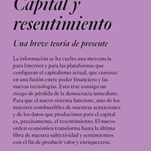 Portada de Joseph Vogl Capital y resentimiento Editorial Adriana Hidalgo
