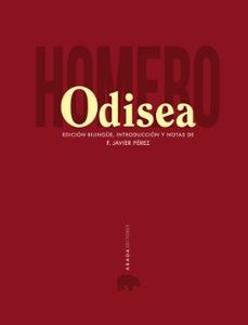 Portada de Homero Odisea Edición bilingüe Griego / Español Tapa dura Editorial Abada